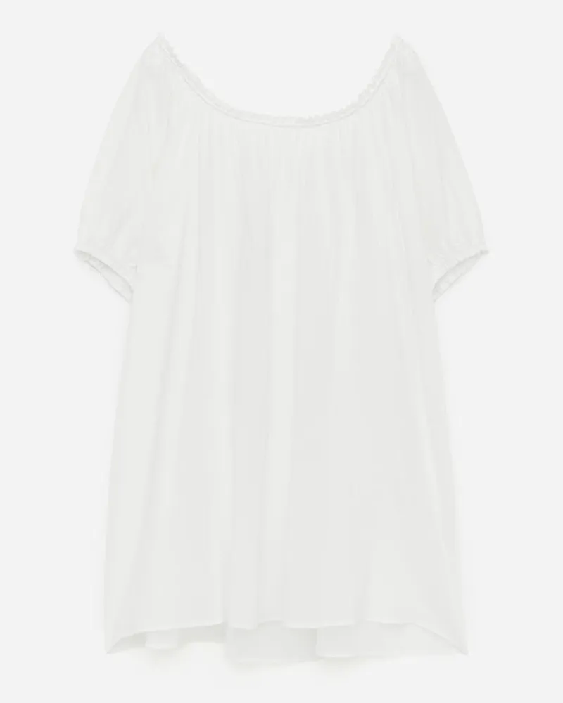 Arket Strandkleid Aus Baumwollvoile -Weiß Weiß