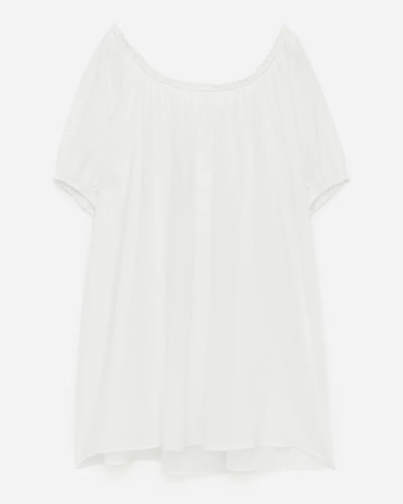 Arket Strandkleid Aus Baumwollvoile -Weiß Weiß