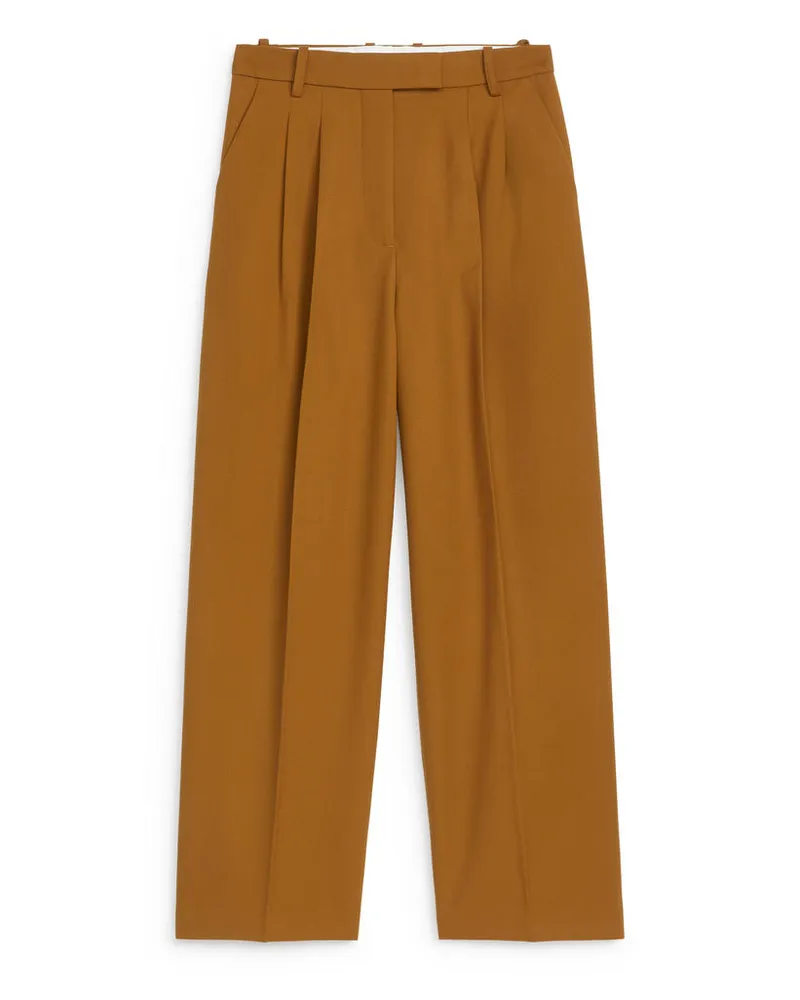 Arket Lockere Twillhose - Braun Braun