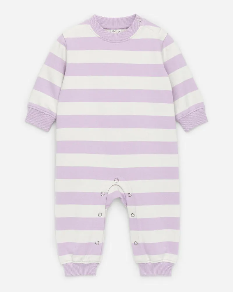 Arket Baumwoll-Overall - Lila|Weiß|Mehrfarbig Lila