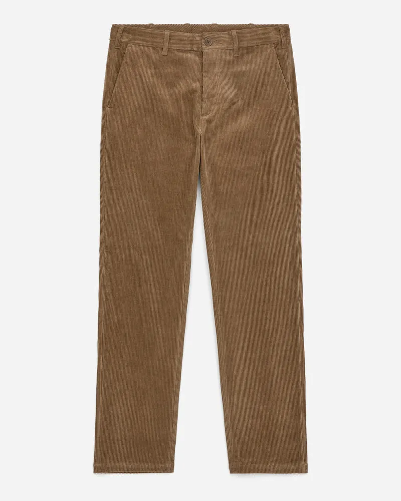 Arket Gerade Geschnittene Chinohose Aus Cord -Beige Beige