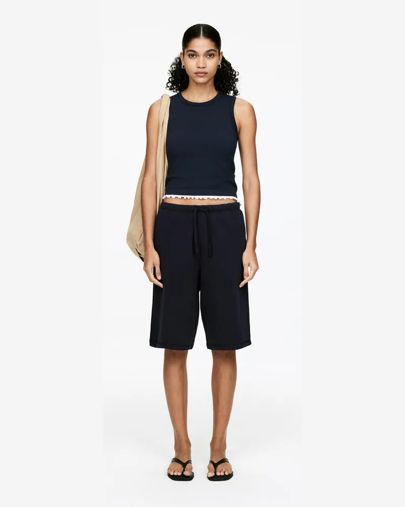Arket Shorts Aus Frottee -Blau Blau
