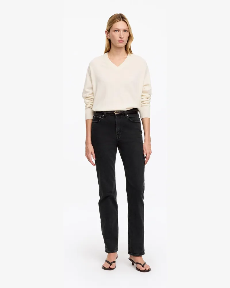 Arket Jade Long Slim Jeans -Schwarz Schwarz
