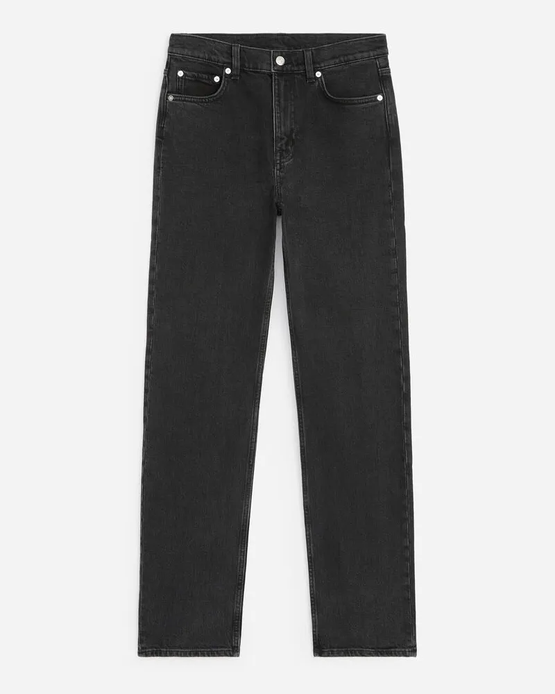 Arket Jade Long Slim Jeans -Schwarz Schwarz