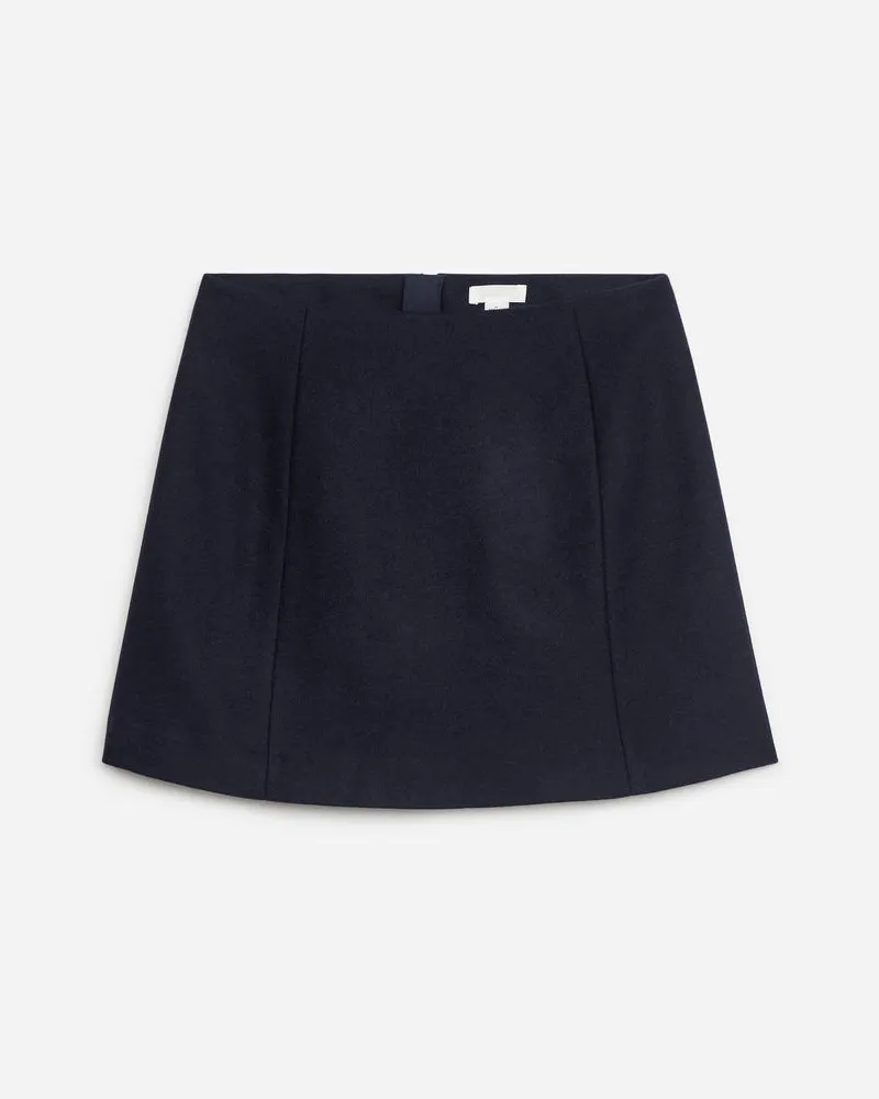 Arket Minirock Aus Wolle - Blau Dunkelblau