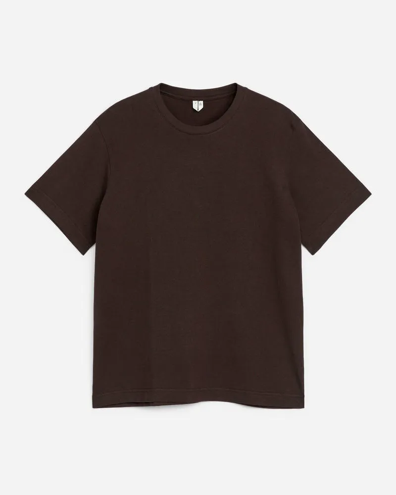 Arket Lockeres T-Shirt 220 GSM -Braun Braun