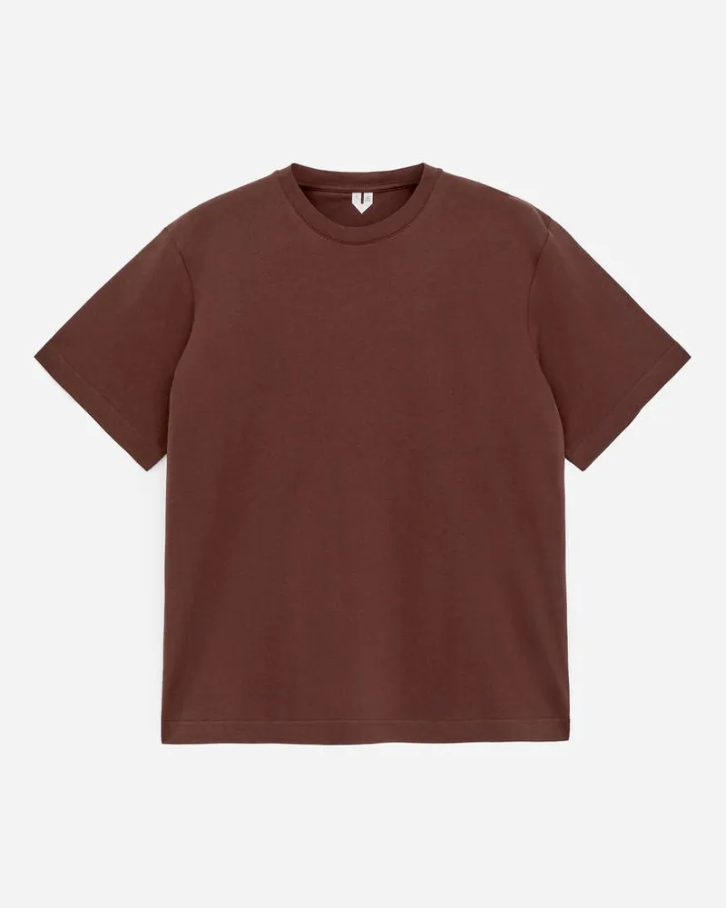 Arket Lockeres T-Shirt 220 GSM -Braun Braun