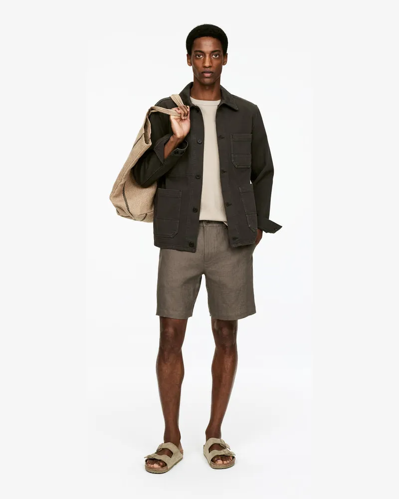 Arket Leinen-Shorts -Beige Beige