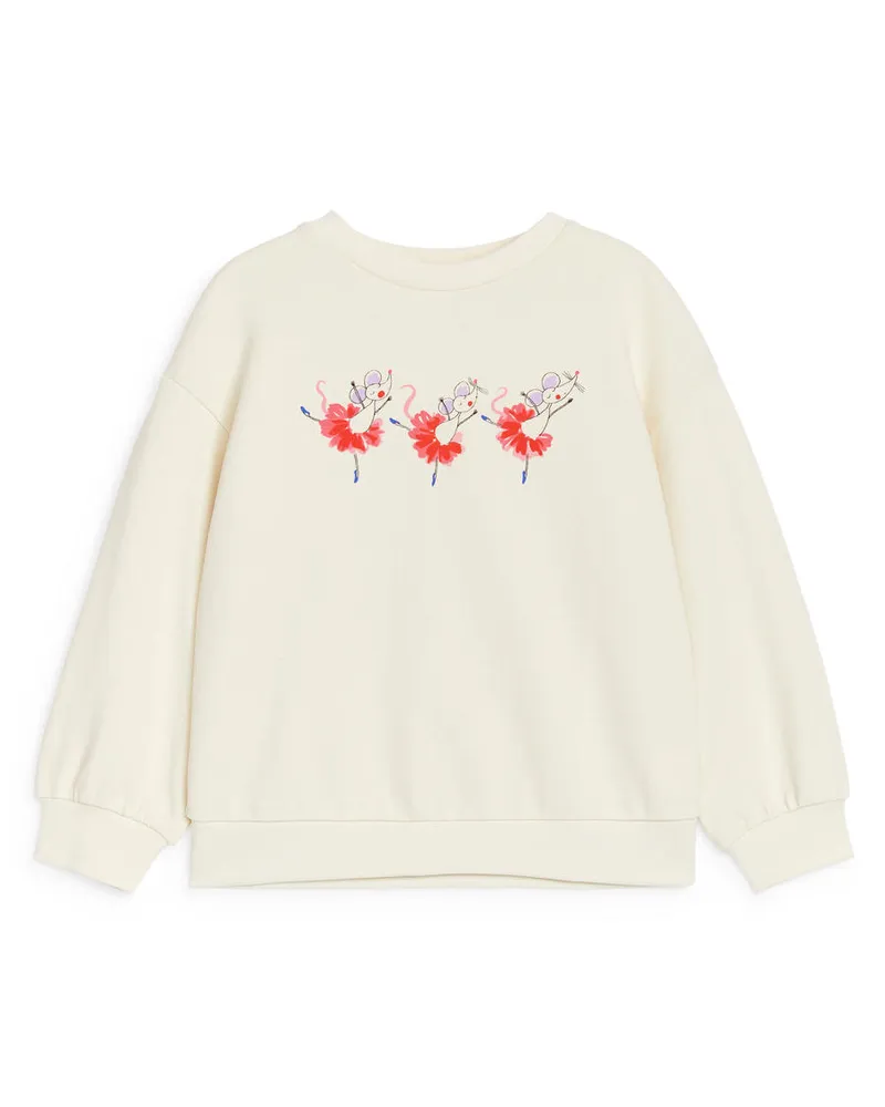 Arket Legeres Sweatshirt - Weiß Cremeweiß