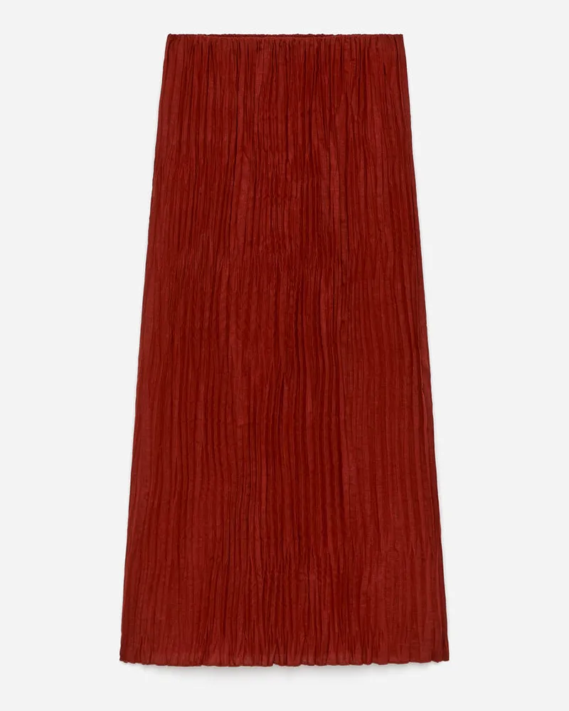 Arket Gecrinkelter Rock -Orange Orange