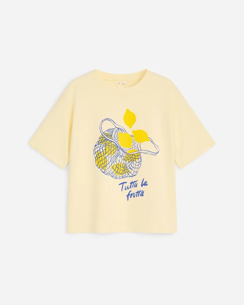 Arket Oversize-T-Shirt -Gelb Gelb
