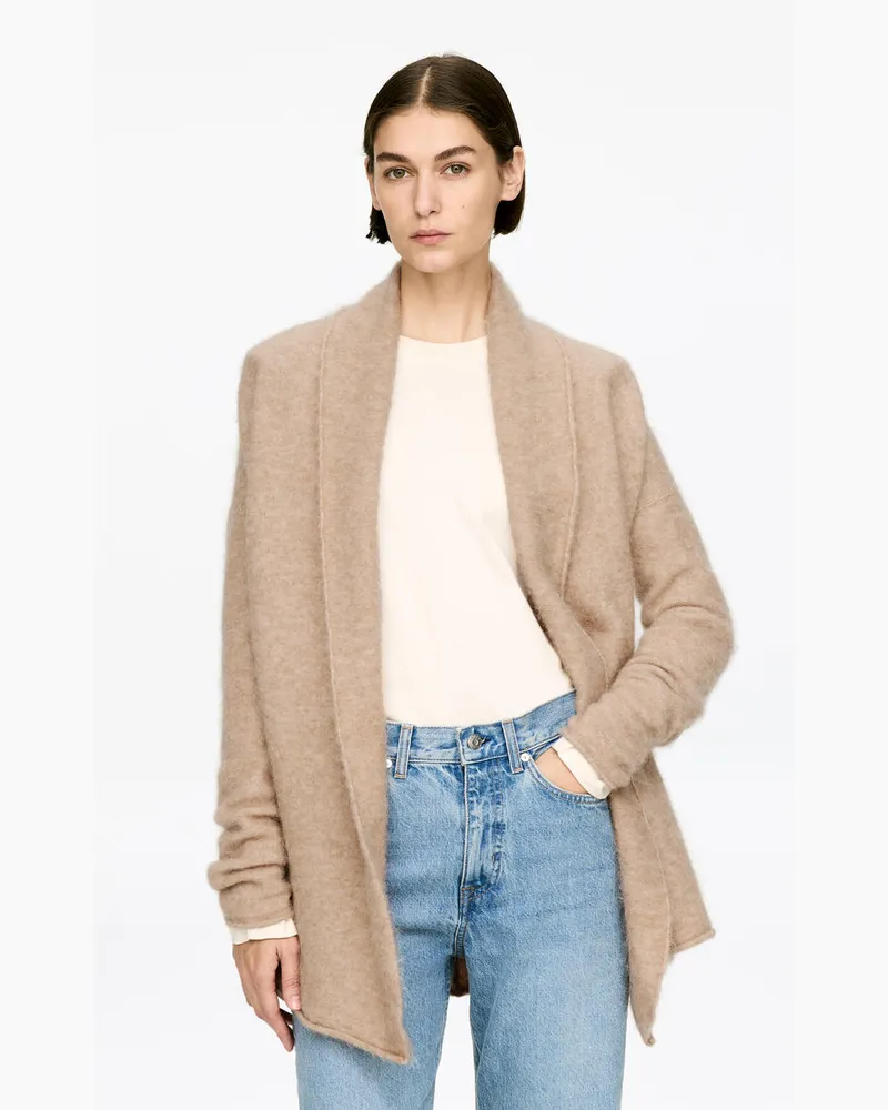 Arket Strickjacke Aus Einer Alpaka-Wollmischung -Beige Beige