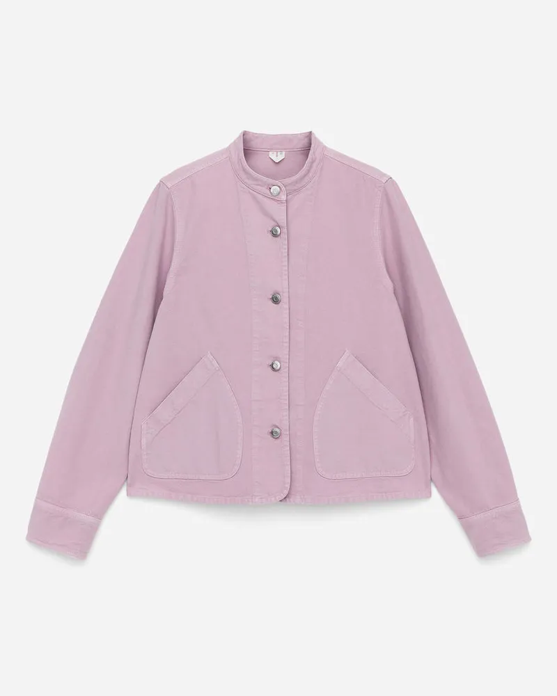 Arket Overshirt Aus Canvas - Lila Lila