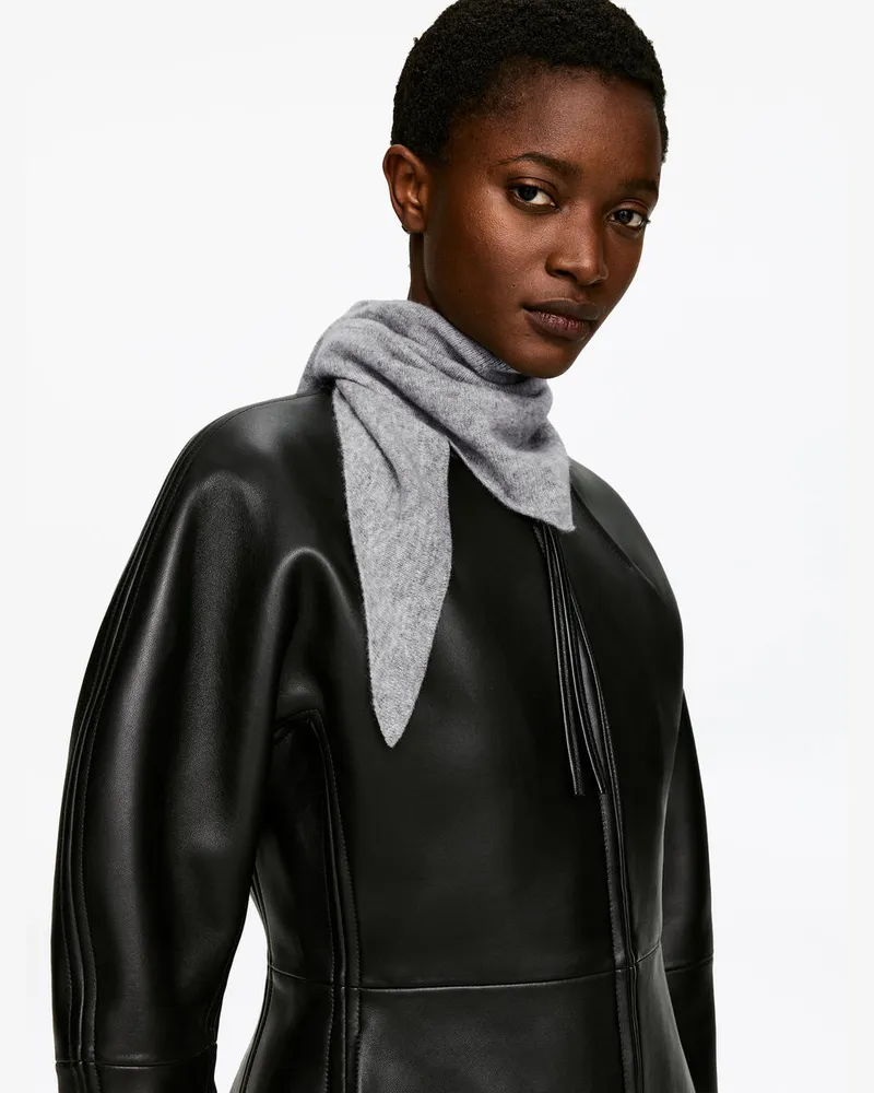 Arket Schal Aus Kaschmir -Grau Grau