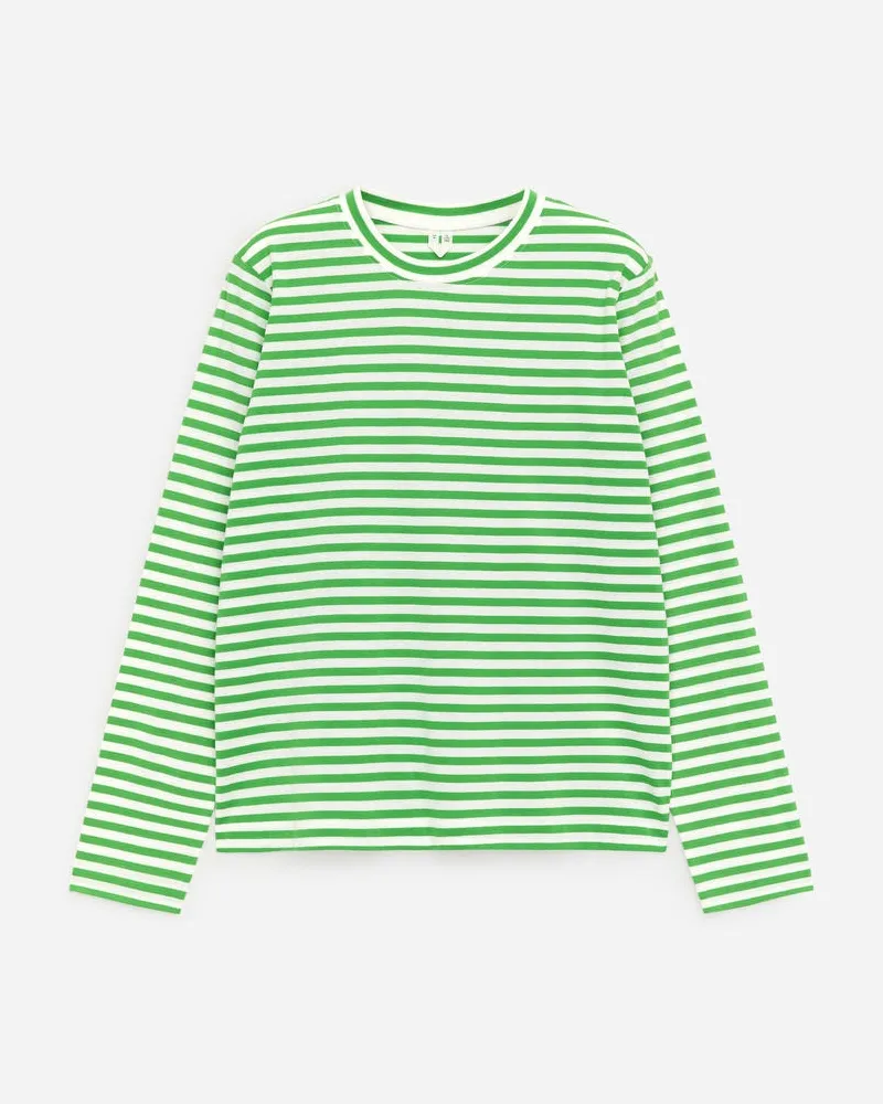 Arket Signature-Langarmshirt -Grün Grün
