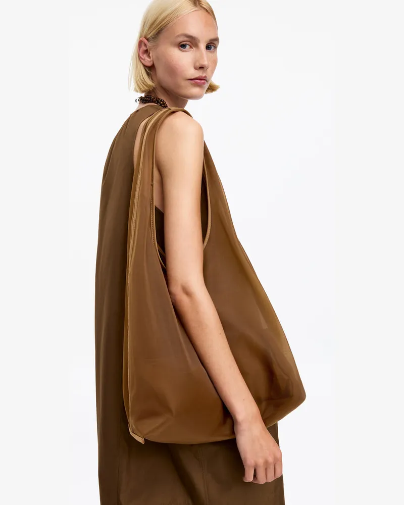 Arket Mesh-Tragetasche -Beige Beige