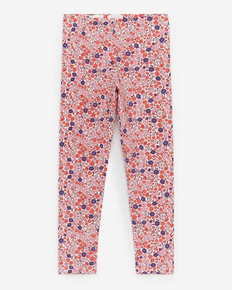 Arket Bedruckte Jersey-Leggings - Weiß|Rot|Mehrfarbig Weiß