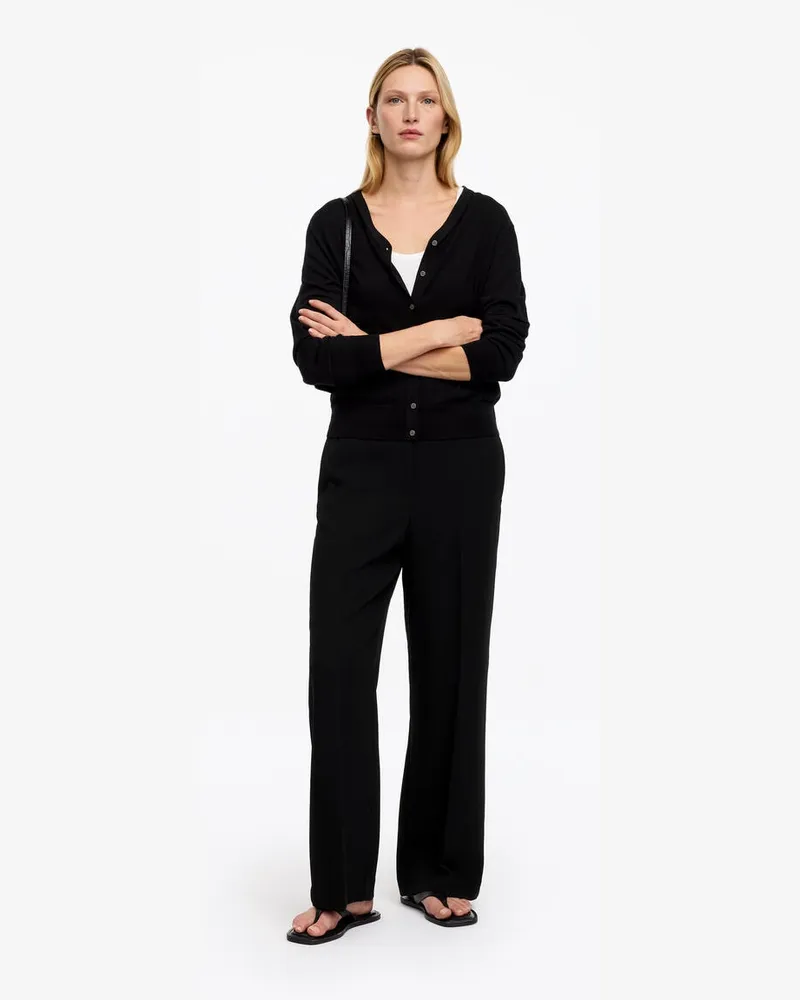 Arket Cropped-Hose -Schwarz Schwarz