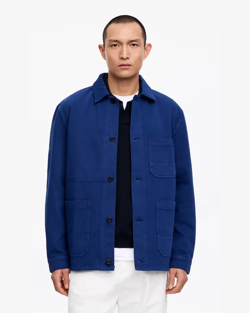 Arket Overdyed-Overshirt Aus Twill -Blau Blau