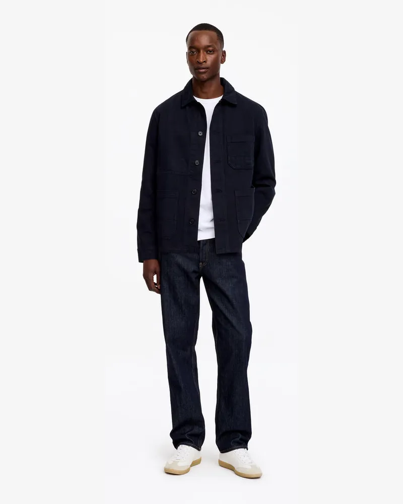 Arket Overdyed-Overshirt Aus Twill -Blau Blau