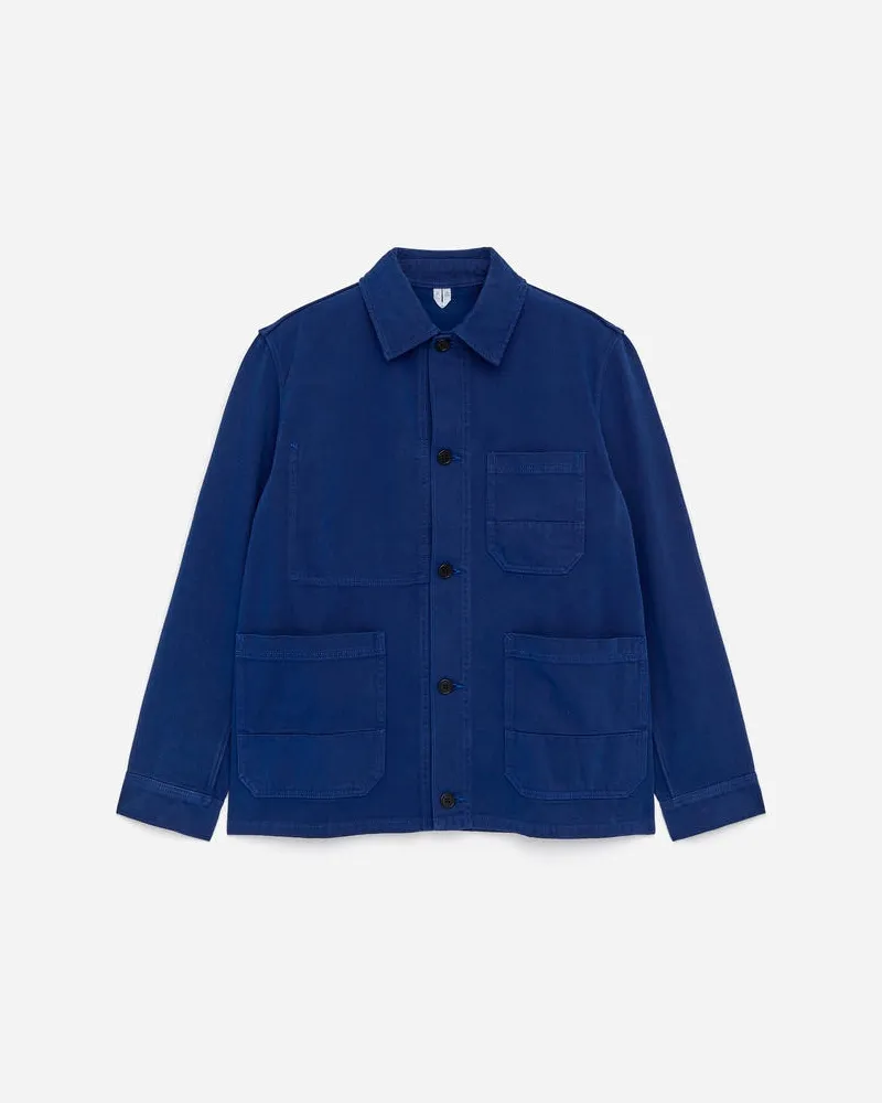 Arket Overdyed-Overshirt Aus Twill -Blau Blau