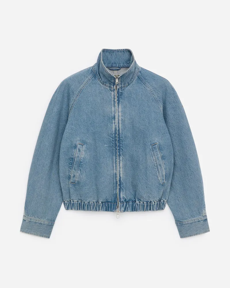 Arket Kurze Jeansjacke -Blau Blau