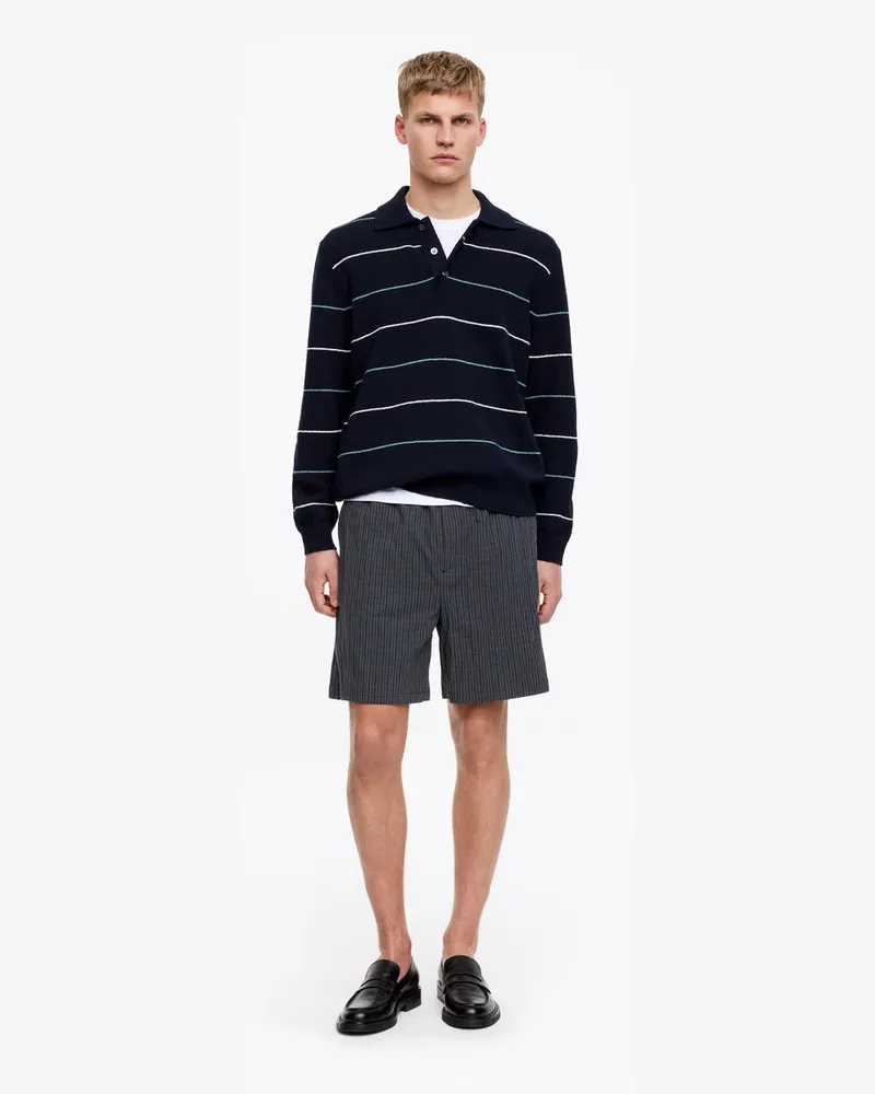 Arket Shorts Aus Baumwollmischung -Blau Blau