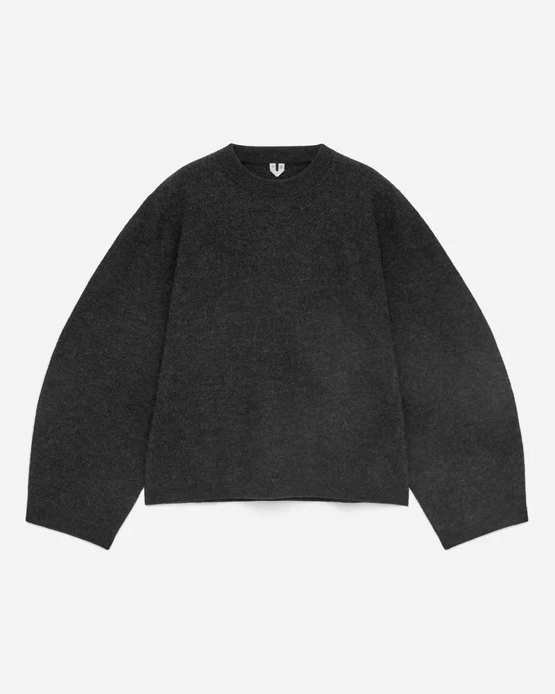 Arket Pullover Aus Wollwalk -Grau Grau