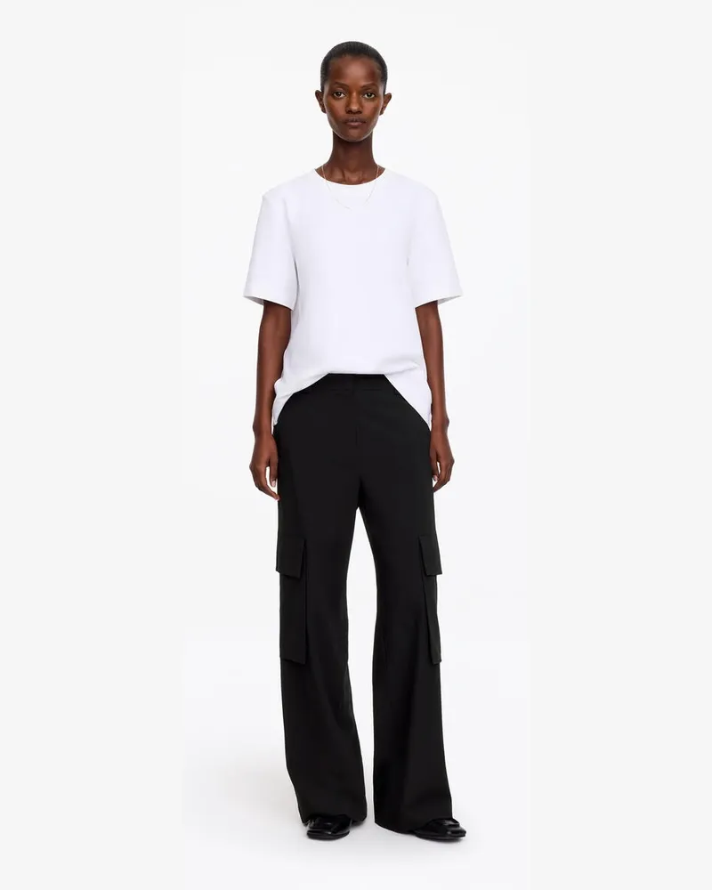 Arket Hose Mit Cargotaschen -Schwarz Schwarz