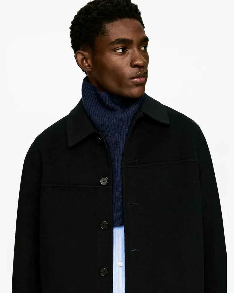 Arket Krageneinsatz Aus Wolle Und Kaschmir -Blau Blau