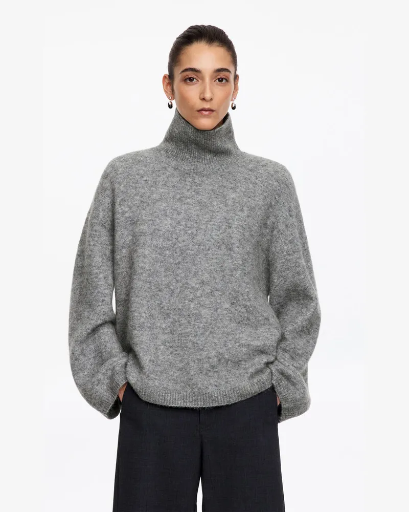 Arket Rollkragenpullover -Grau Grau