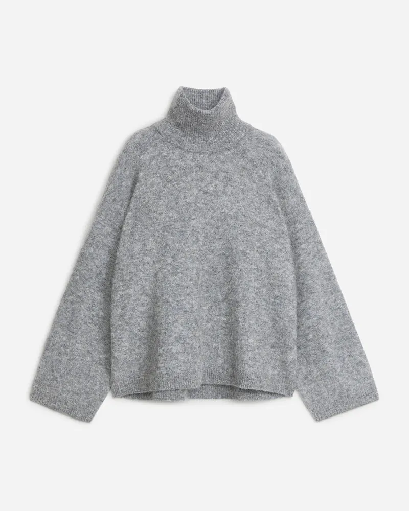 Arket Rollkragenpullover -Grau Grau