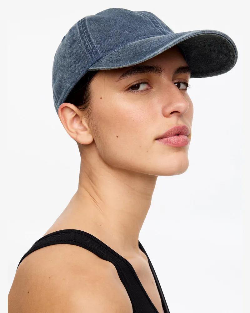 Arket Cap Aus Gewaschener Baumwolle -Blau Blau