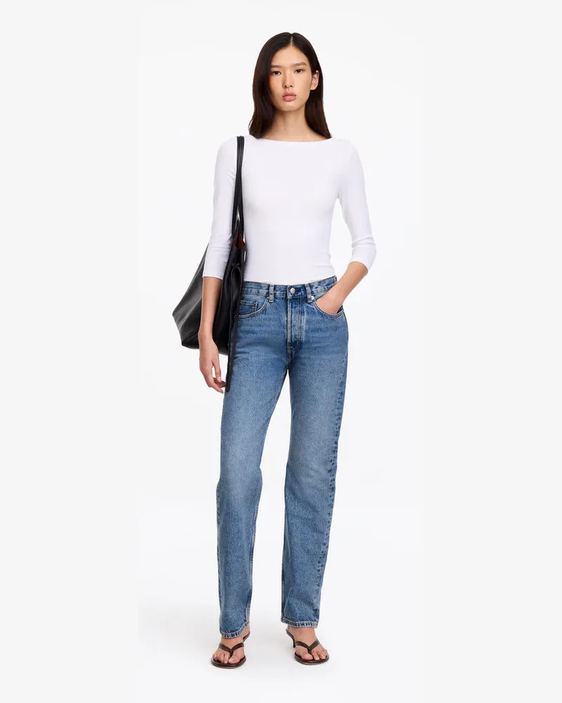 Arket SNOW Straight Jeans -Blau Blau