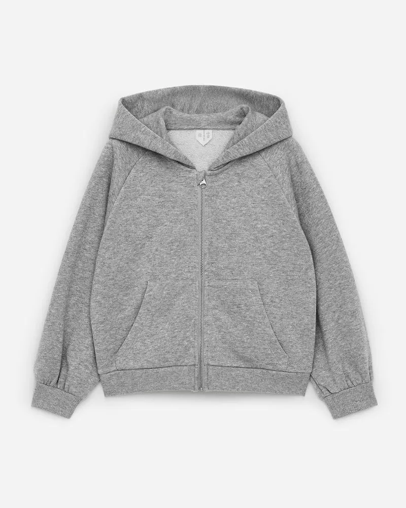 Arket Kapuzenpullover Mit Reißverschluss -Grau Grau