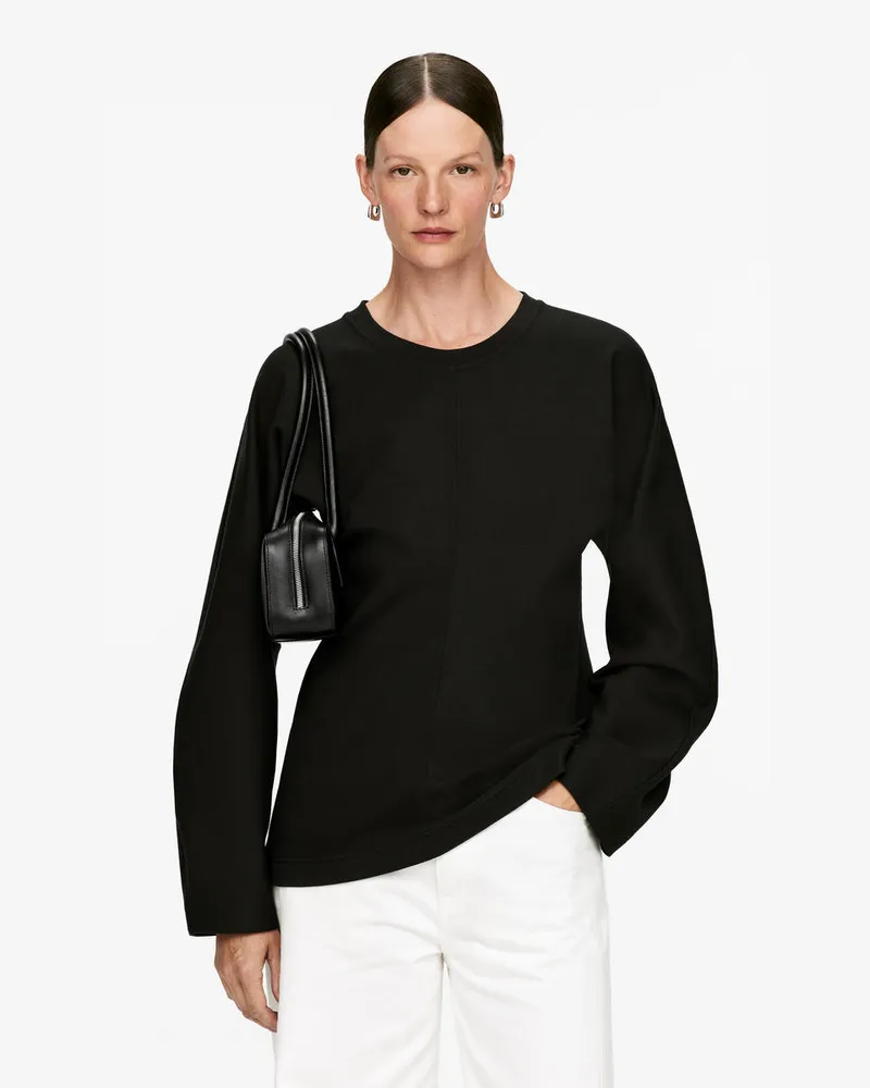 Arket Sweatshirt Mit Dolman-Ärmeln -Schwarz Schwarz