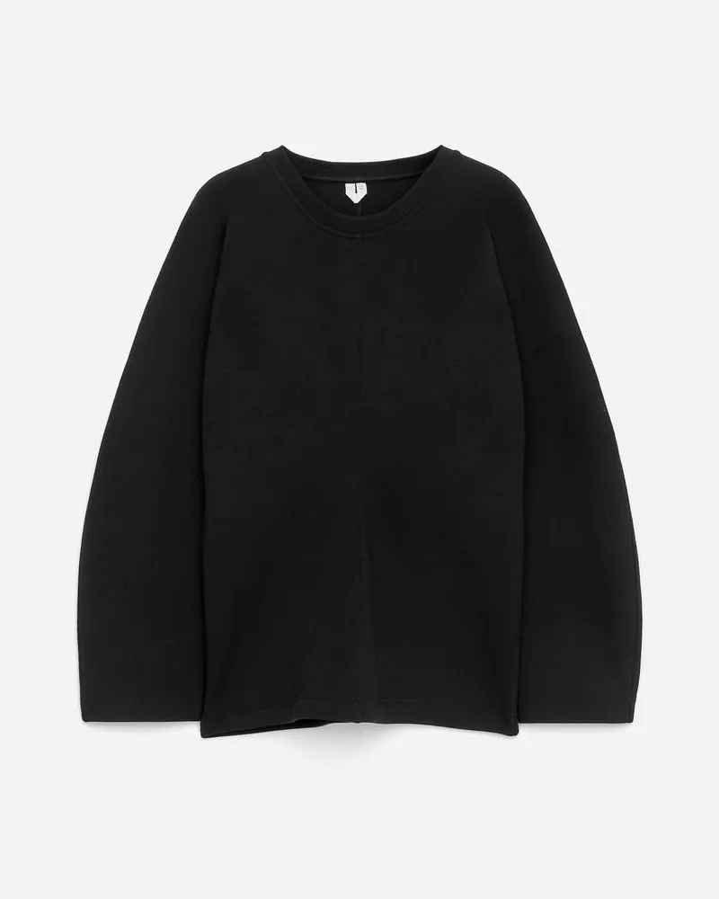 Arket Sweatshirt Mit Dolman-Ärmeln -Schwarz Schwarz