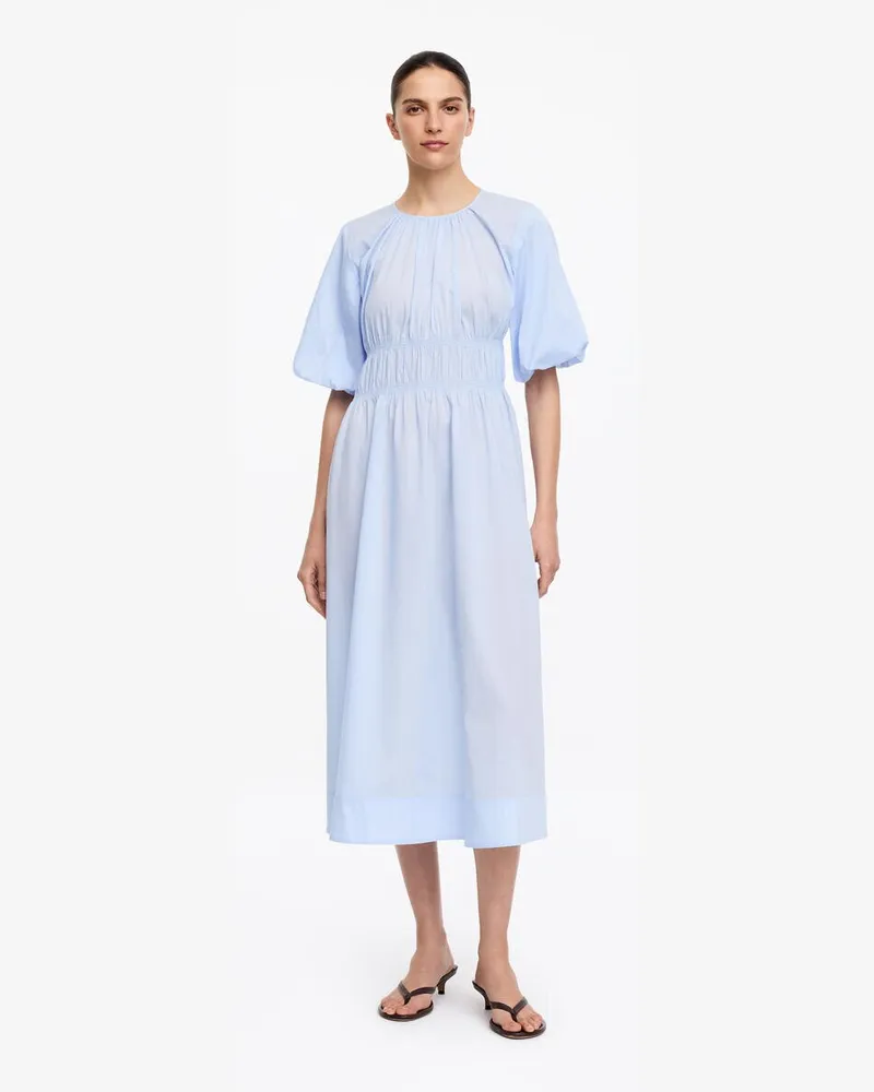 Arket Maxikleid Aus Lyocell Und Baumwolle -Blau Blau