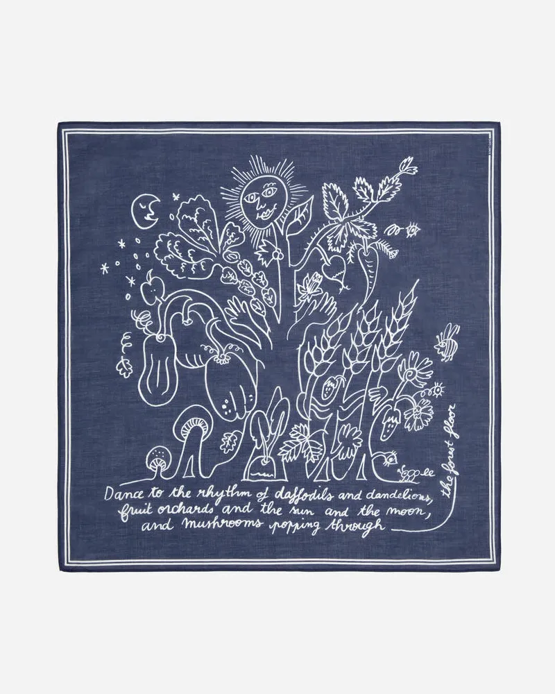 Arket ARKET CAFÉ Bandana Mit Print -Blau Blau