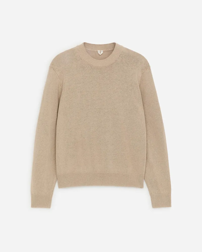 Arket Pullover Aus Leinen Und Baumwolle -Beige Beige