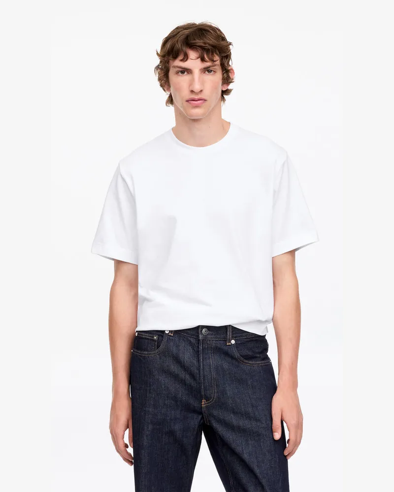 Arket Lockeres T-Shirt 220 GSM -Weiß Weiß