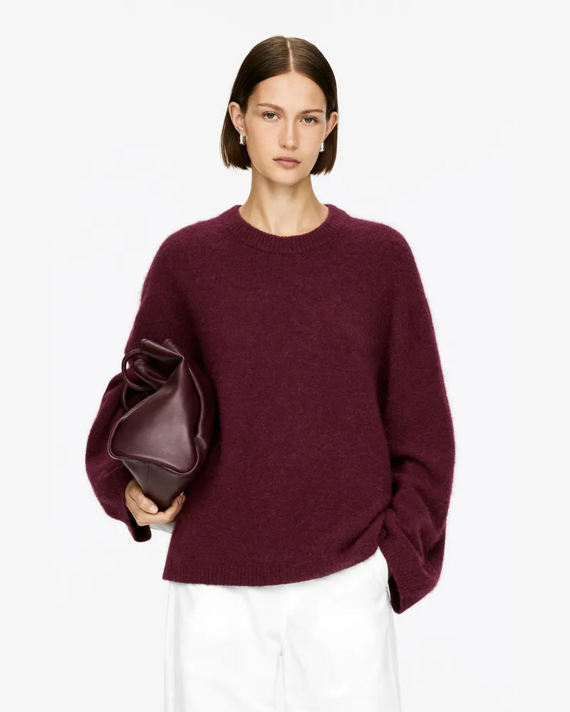 Arket Pullover Aus Alpakawolle Und Wolle -Rot Rot