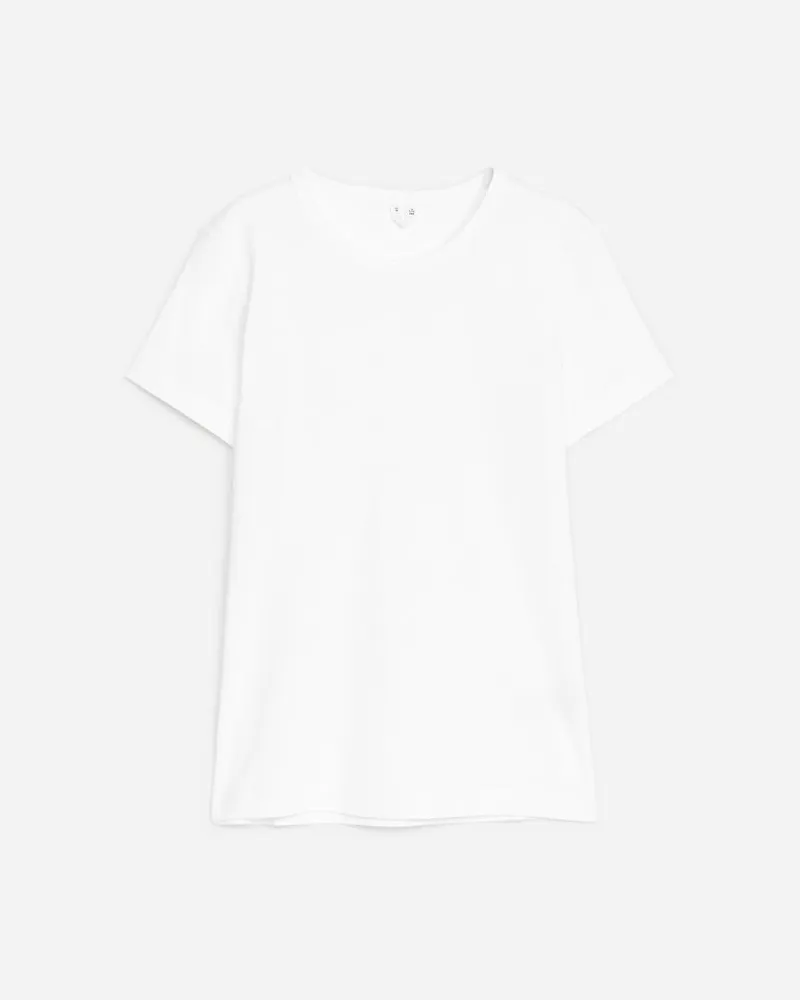Arket Schmales T-Shirt -Weiß Weiß