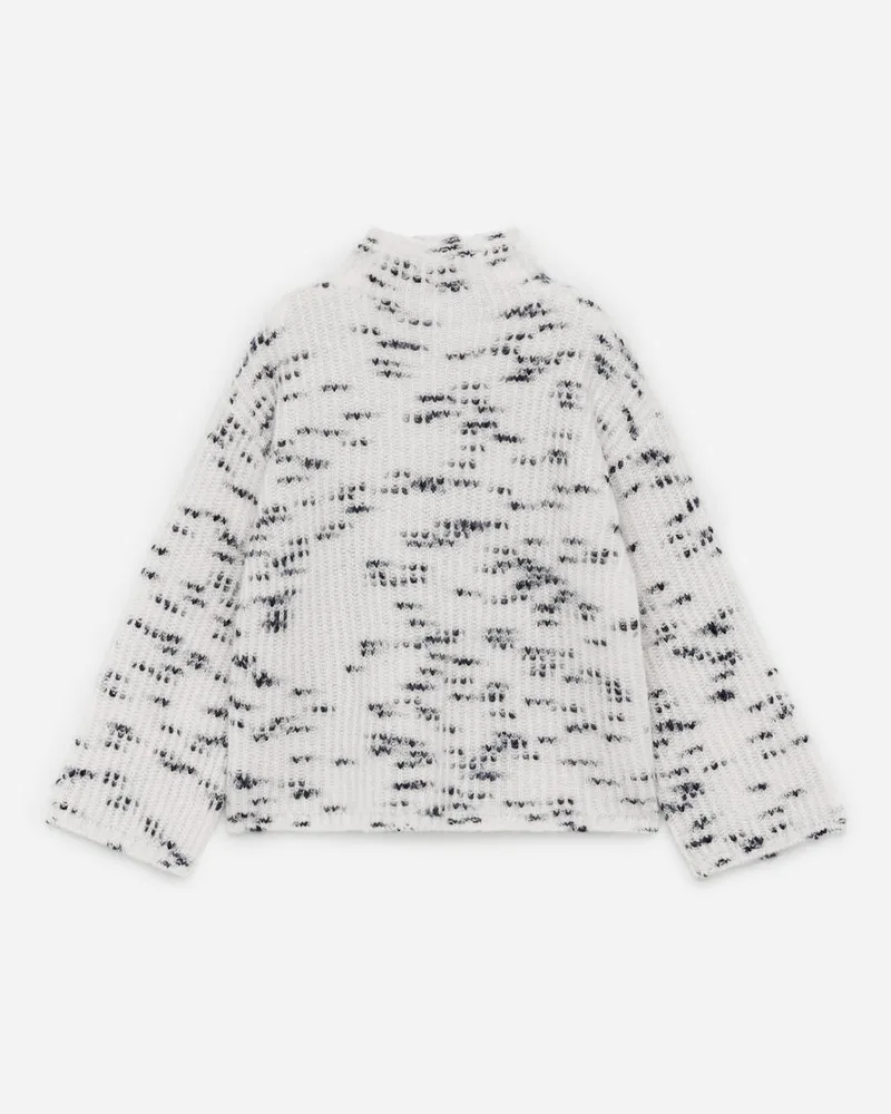 Arket Pullover Aus Mohair Und Wolle - Weiß Cremeweiß