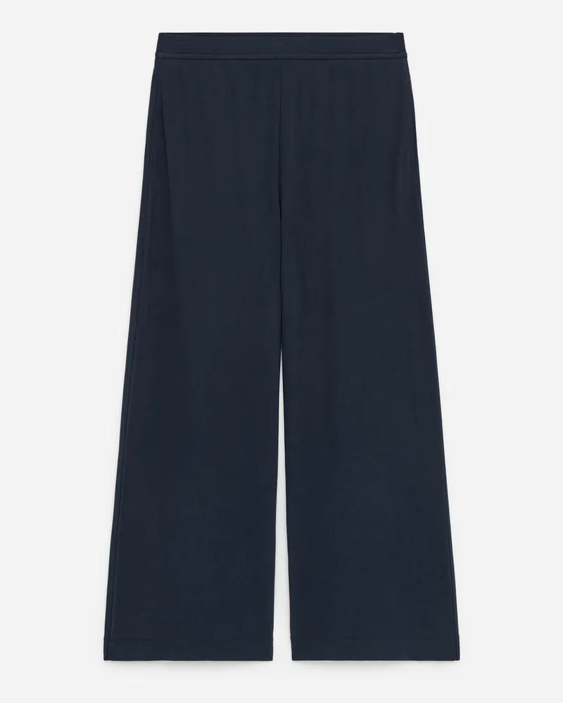 Arket Jerseyhose Aus Viskosemischung - Blau Dunkelblau