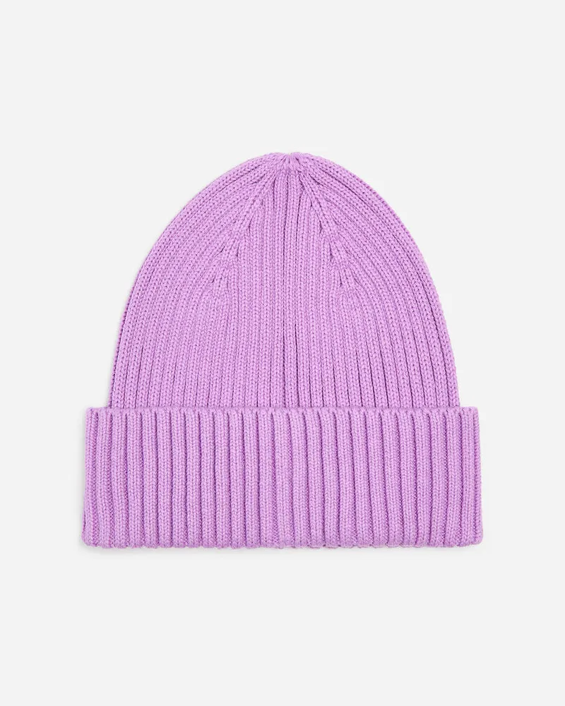 Arket Rippstrickmütze -Lila Lila