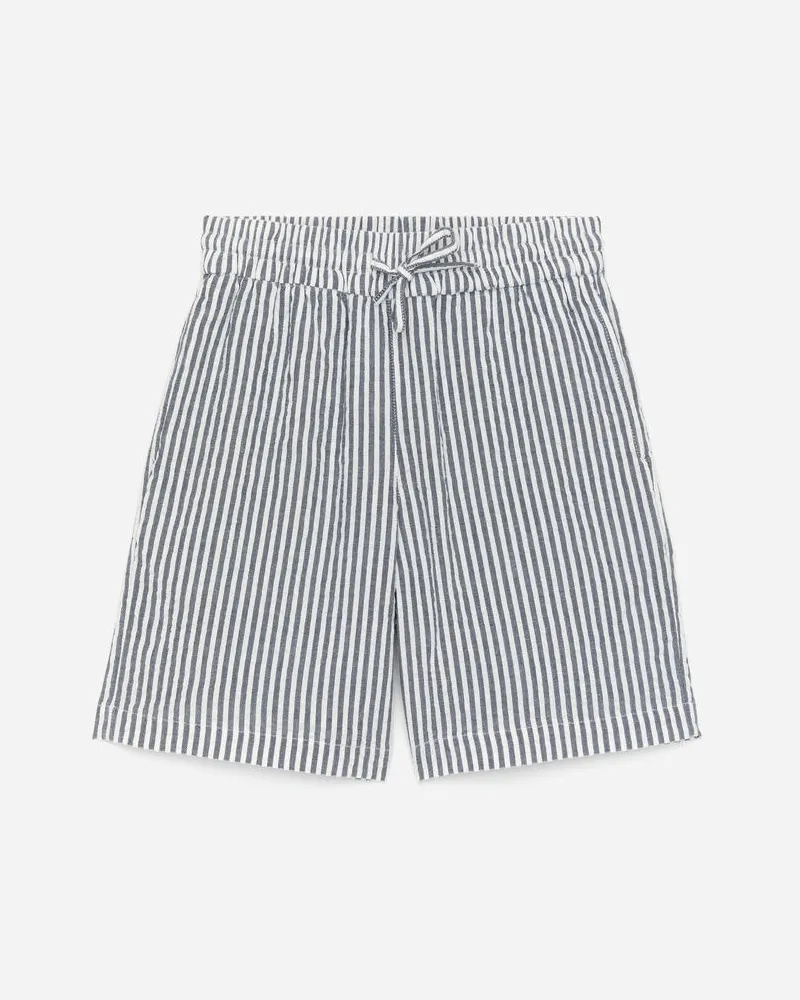 Arket Seersucker-Shorts - Blau|Weiß|Mehrfarbig Blau
