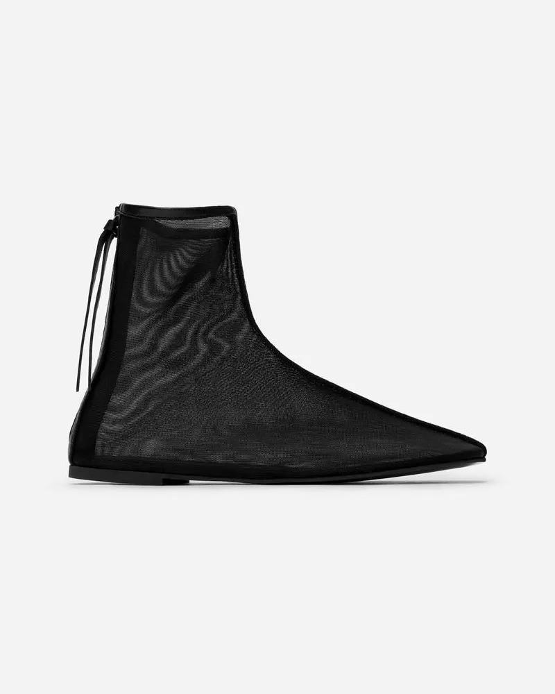 Arket Stiefel Aus Mesh -Schwarz Schwarz