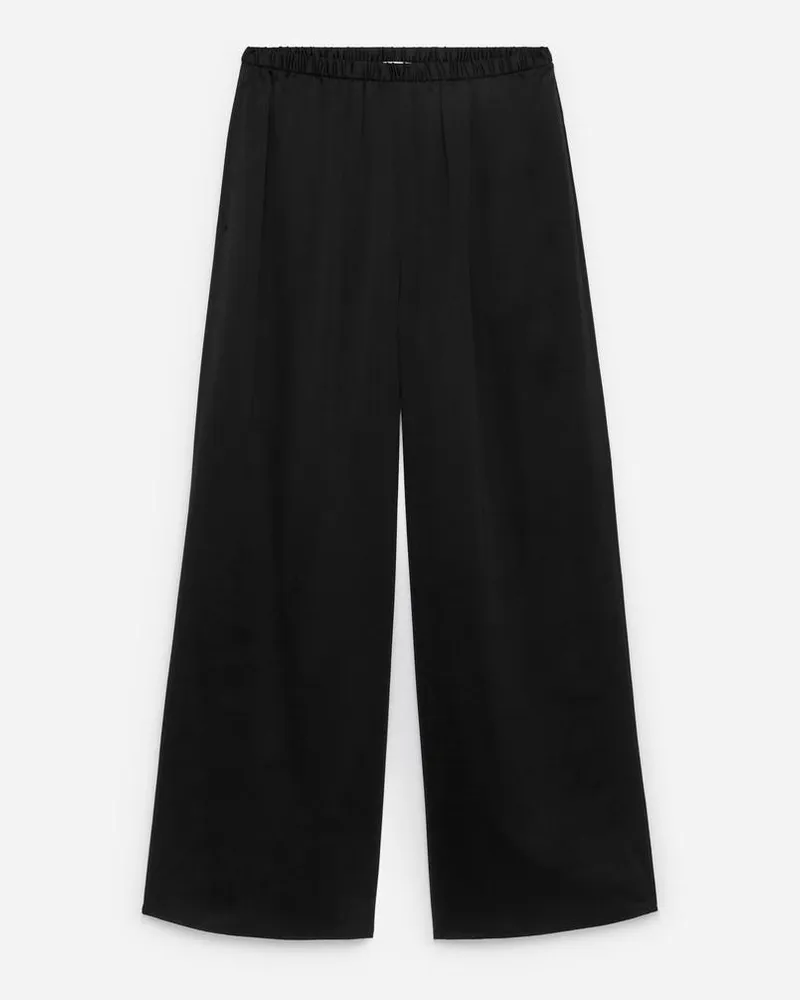 Arket Hose Aus Seide -Schwarz Schwarz