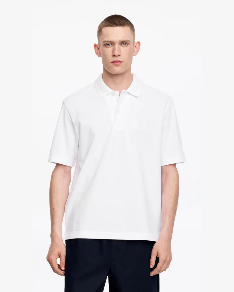 Arket Pikee-Poloshirt -Weiß Weiß